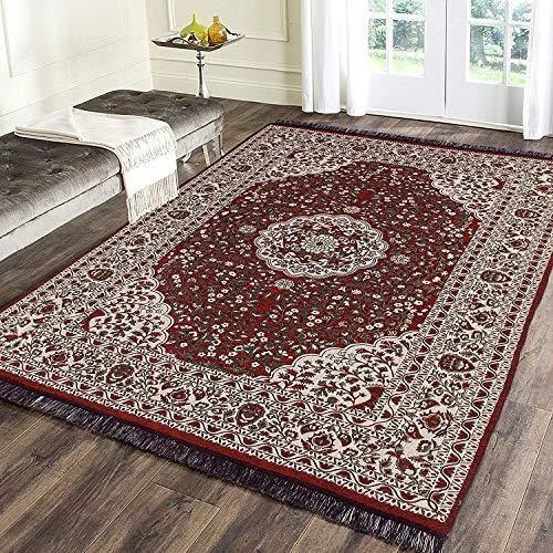 Vram Velvet Carpet - |72" inch x 108" inch | 183 cm x 275 cm | 6 Feet x 9 Feet |-Multicolor Vram Velvet Carpet - |72" inch x 108" inch | 183 cm x 275 cm | 6 Feet x 9 Feet |-Multicolor