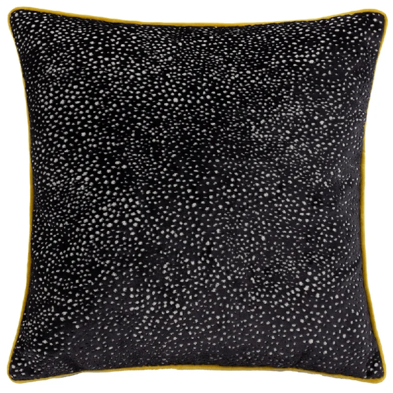 Estelle Spotted Cushion Black/Gold