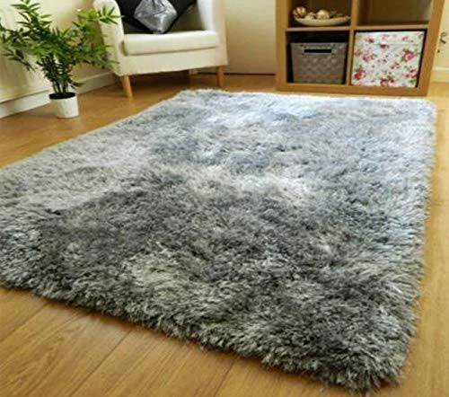 Ultica Fab® Super Soft Modern Shag Area Silky Smooth Rugs Fluffy Rugs Anti-Skid Shaggy Area Rug,Bedroom Carpet, Hall and Living Room (2 x 6 feet, Grey) Ultica Fab® Super Soft Modern Shag Area Silky Smooth Rugs Fluffy Rugs Anti-Skid Shaggy Area Rug,Bedroom Carpet, Hall and Living Room (2 x 6 feet, Grey)