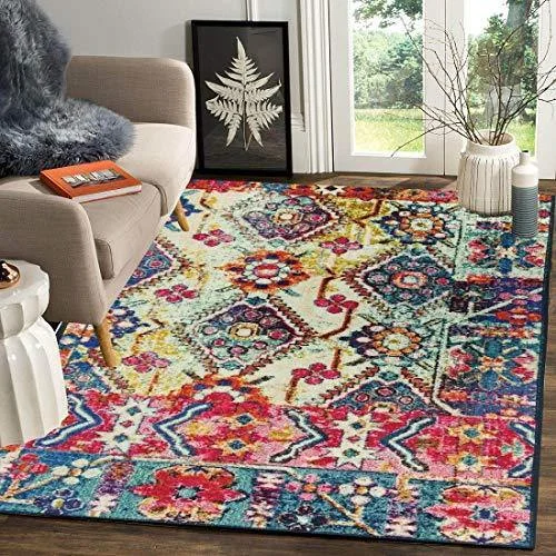 Status 3D Printed Vintage Persian Carpet Rug Runner for Bedroom/Living Area/Home with Anti Slip Backing (4X 6 Feet-Medium, Multi)-Pack of 1 Status 3D Printed Vintage Persian Carpet Rug Runner for Bedroom/Living Area/Home with Anti Slip Backing (4X 6 Feet-Medium, Multi)-Pack of 1